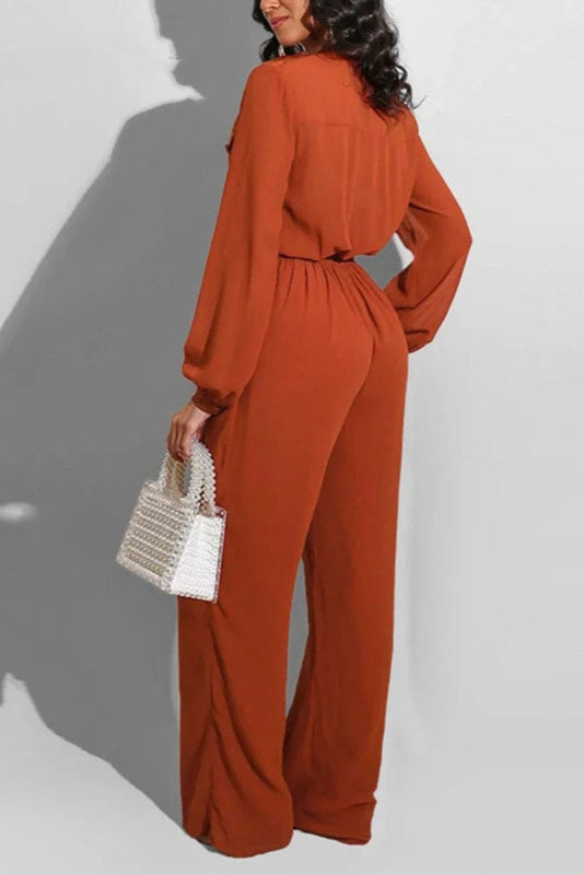 Combinaison Pantalon Orange Terracotta