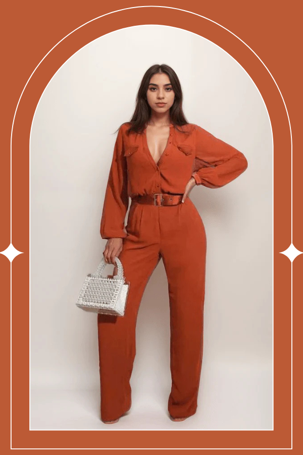 combinaison terracotta