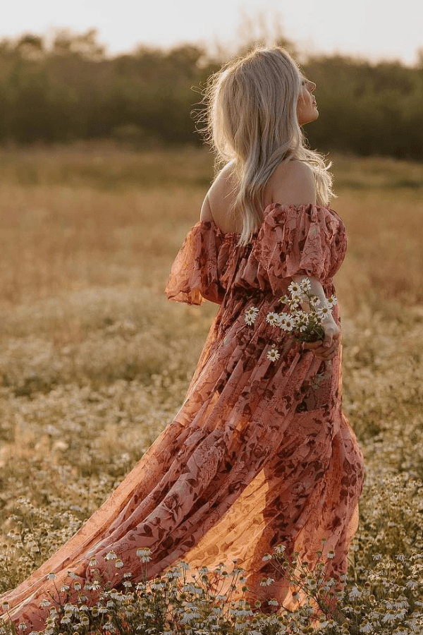 Ensemble Jupe Bustier Rose Terracotta