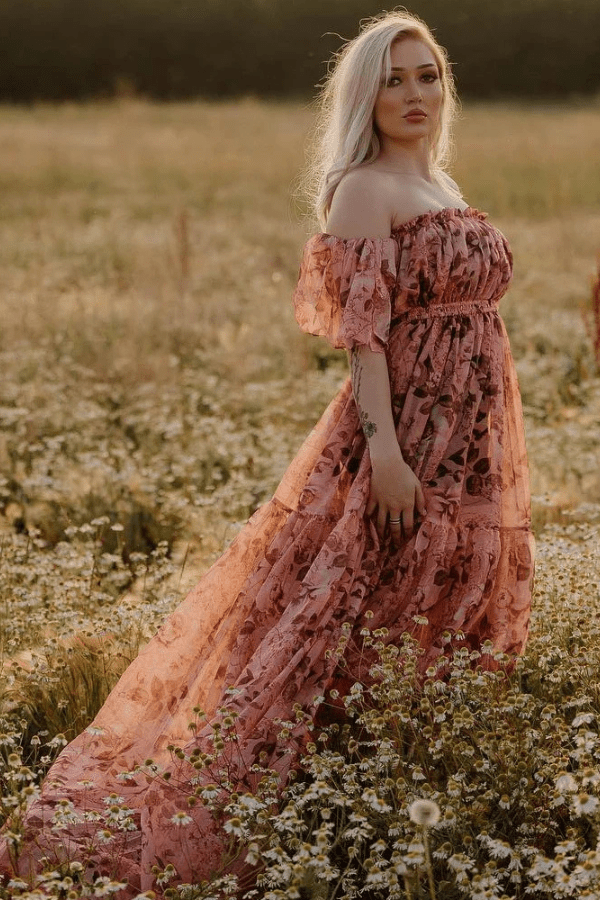 Ensemble Jupe Bustier Rose Terracotta