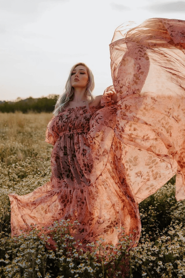 Ensemble Jupe Bustier Rose Terracotta