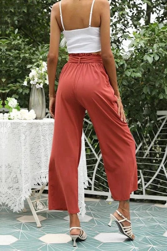Pantalon Ample terracotta
