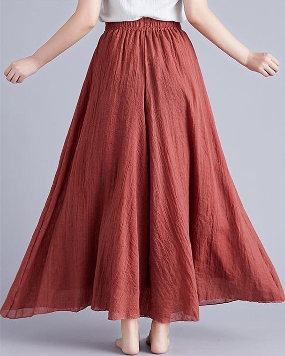 Pantalon Fluide Femme Terracotta