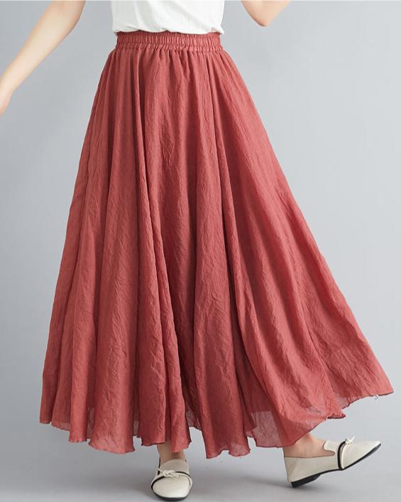 Pantalon Fluide Femme Terracotta