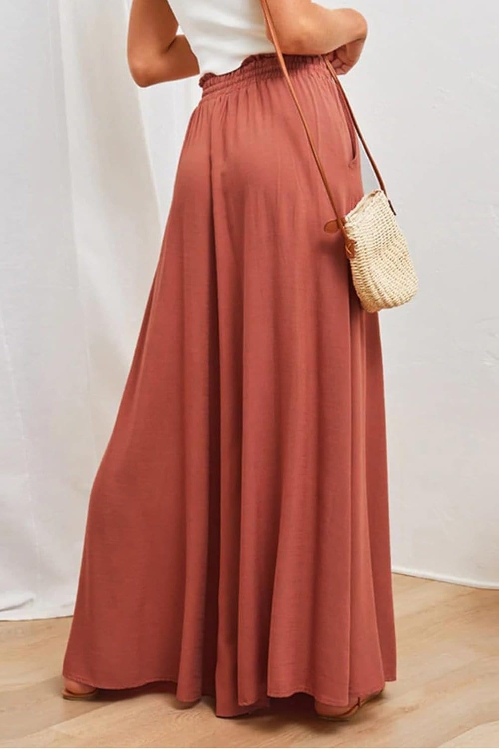 Pantalon Fluide Terracotta