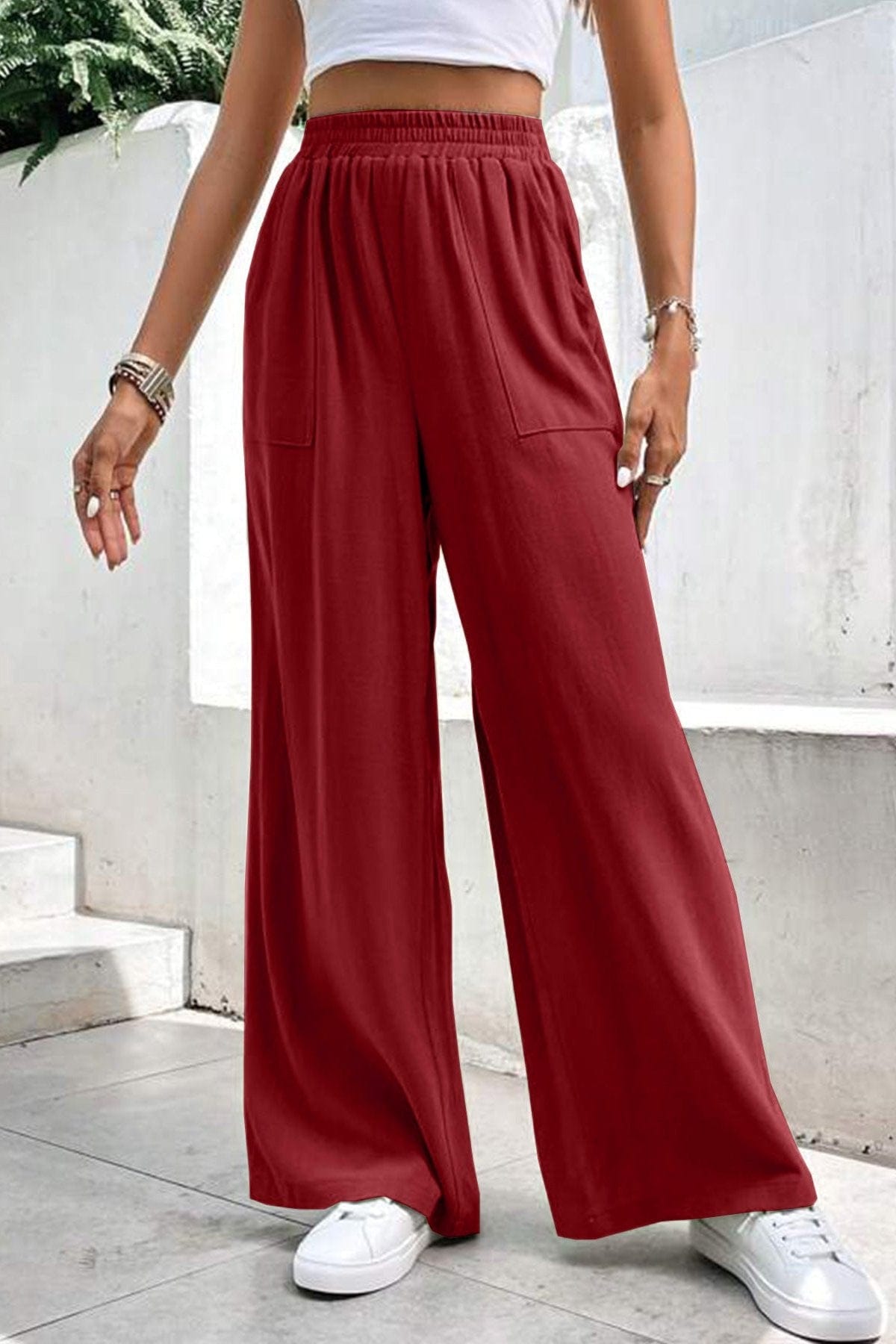 Pantalon Large Terracotta
