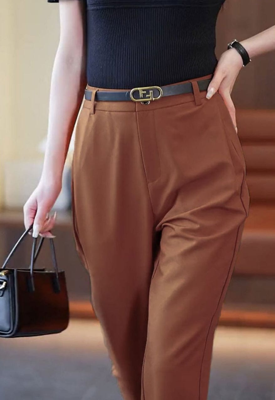 Pantalon Tailleur Terracotta