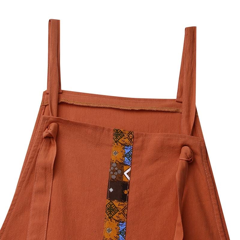 Robe à Motifs Terracotta