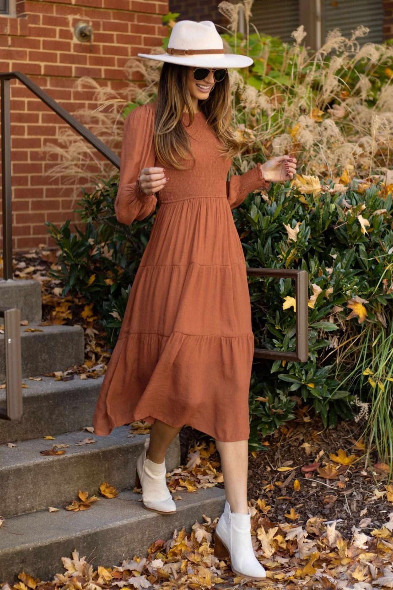 Robe Bohème Chic Terracotta