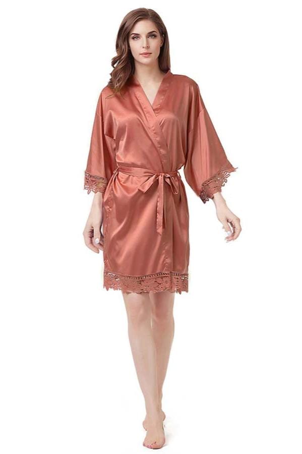 Robe Chemise de Nuit Terracotta