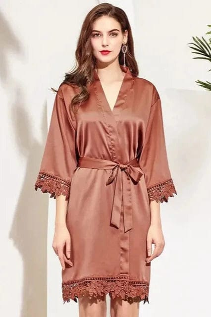 Robe Chemise de Nuit Terracotta