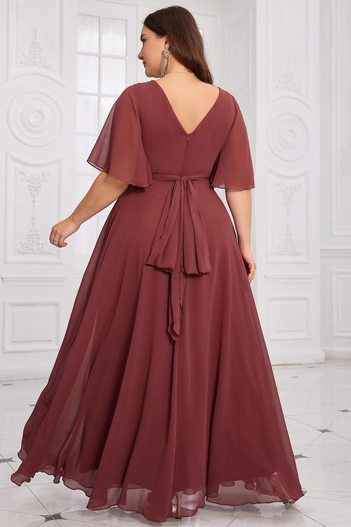 Robe de Mariage Terracotta Grande Taille