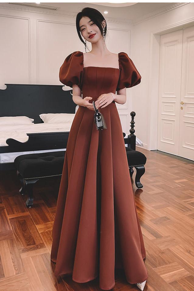 Robe de Soirée Couleur Terracotta