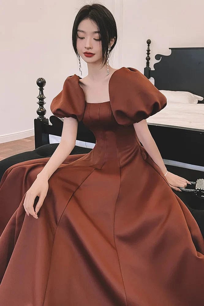 Robe de Soirée Couleur Terracotta