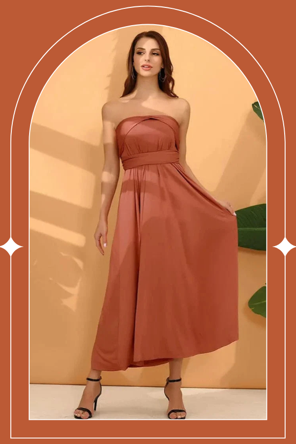 robe demoiselle d'honneur terracotta