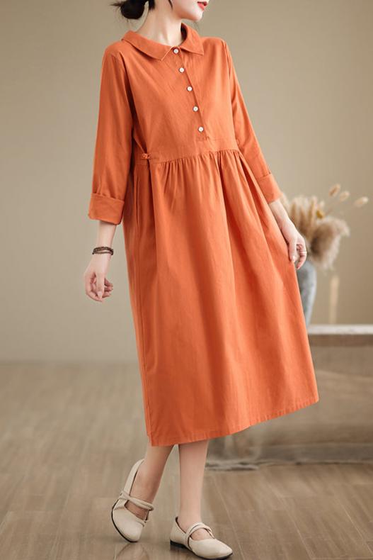 Robe Droite Terracotta