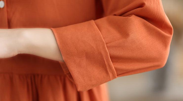 Robe Droite Terracotta