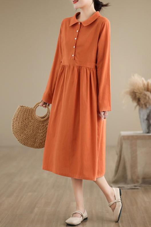 Robe Droite Terracotta