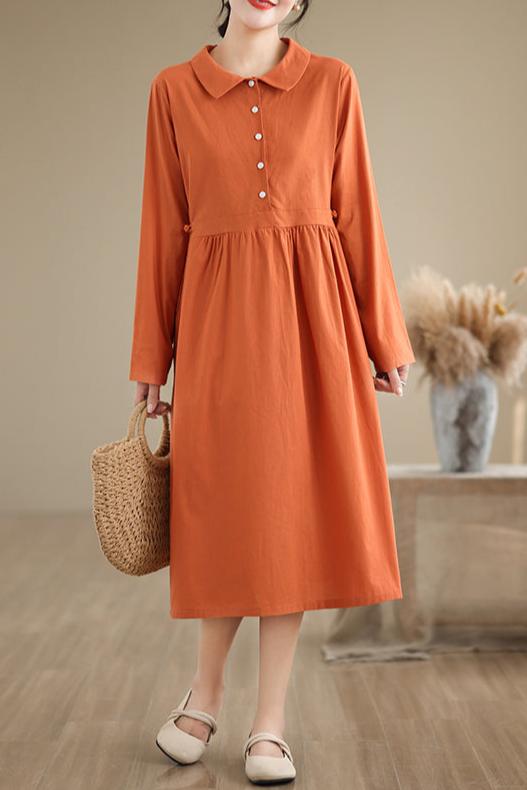Robe Droite Terracotta