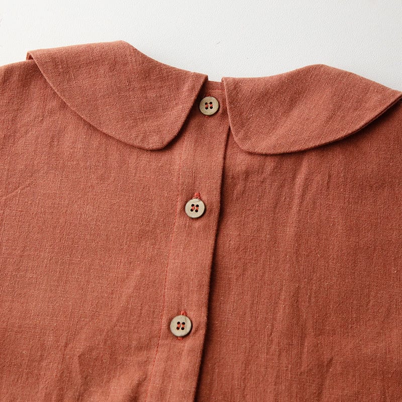 Robe Fille Terracotta