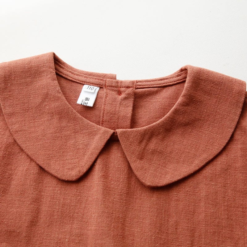 Robe Fille Terracotta