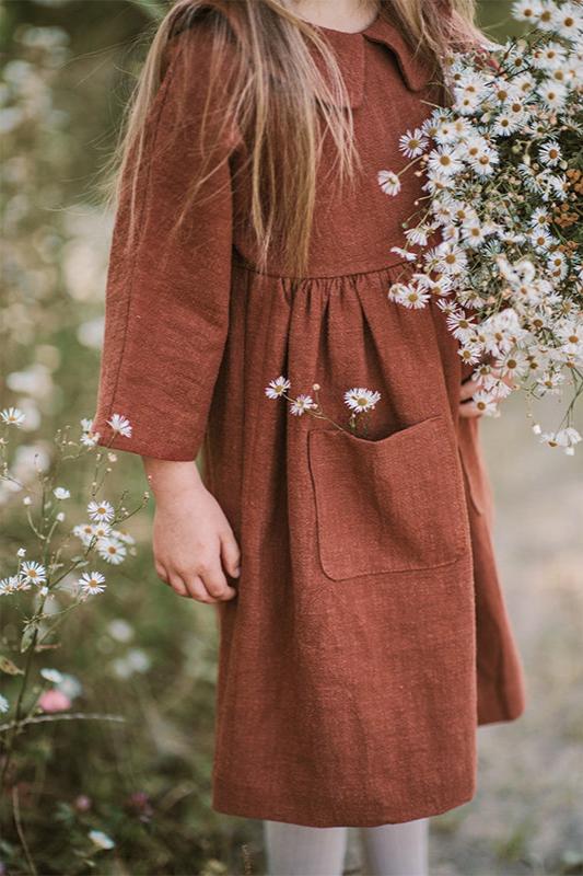 Robe Fille Terracotta