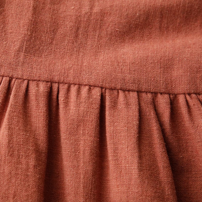 Robe Fille Terracotta