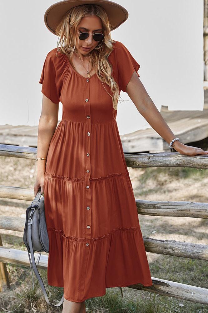 Robe Midi Terracotta
