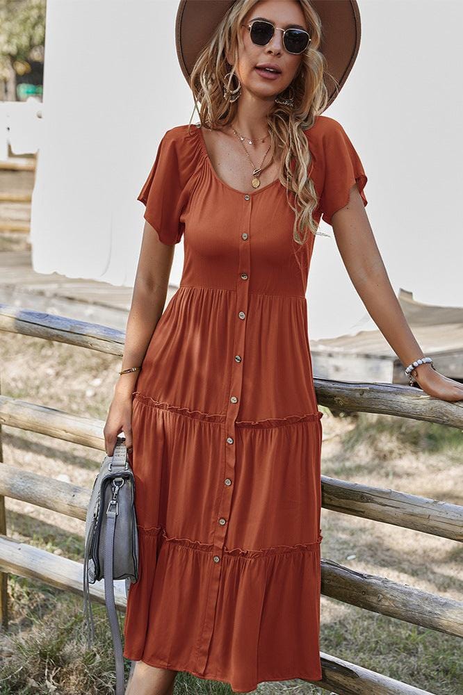 Robe Midi Terracotta