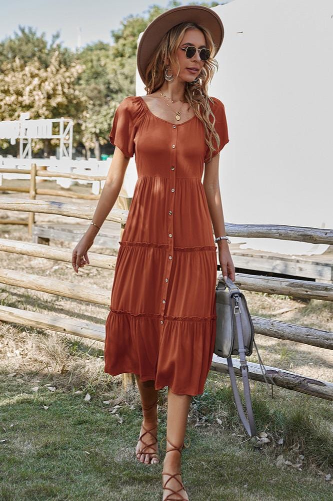 Robe Midi Terracotta