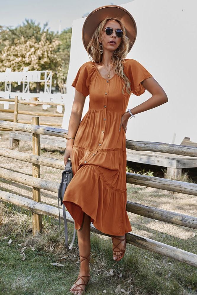 Robe Midi Terracotta