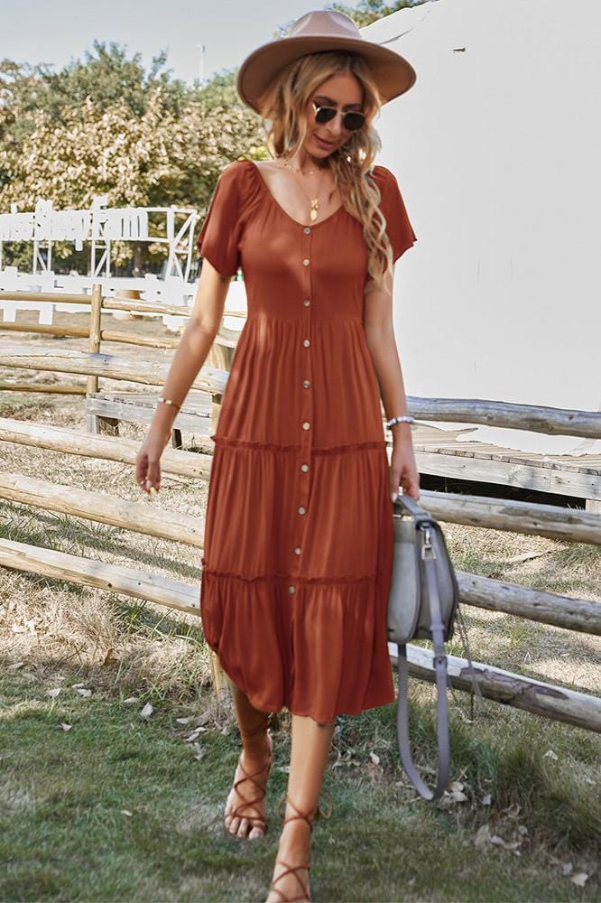 Robe Midi Terracotta