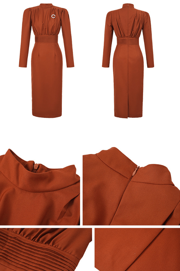Robe Rétro Terracotta