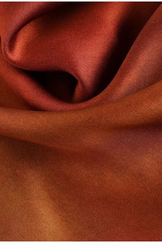 Robe Terracotta de Mariage en Satin