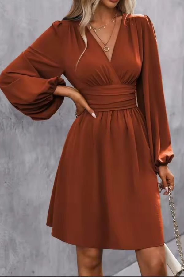 robe trapèze terracotta