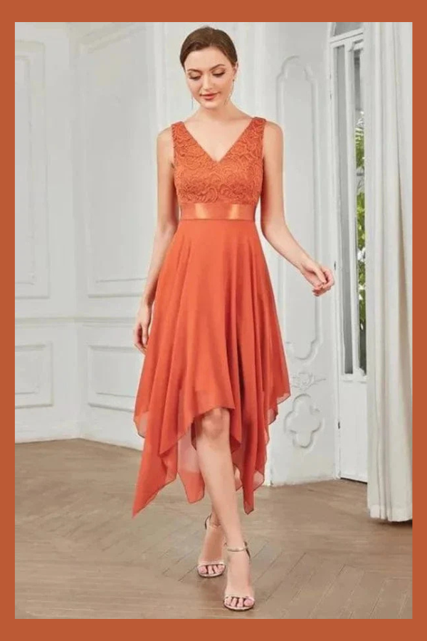 robe témoin terracotta